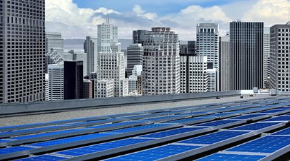 solar panel installation, rooftop in NYC