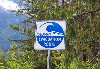 tsunami evacuation route