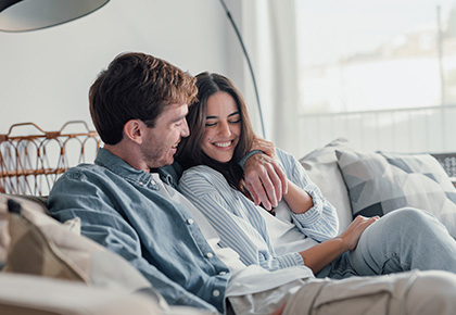 couple talking about property management trends