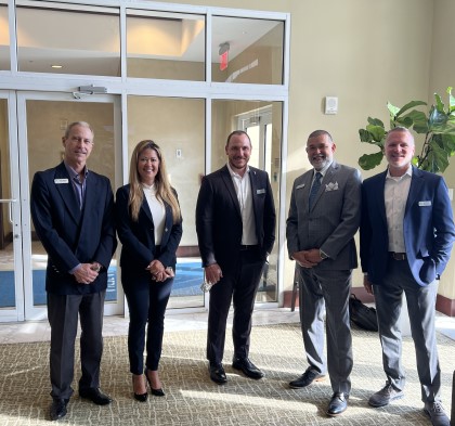 The FirstService Residential team greeted residents at La Perla Ocean Residences