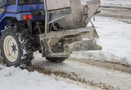 Salting roads