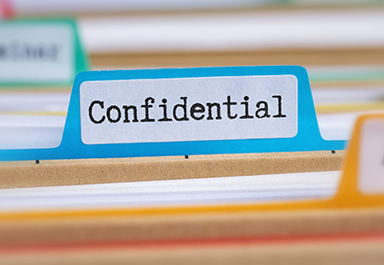 confidential file