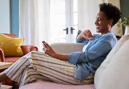 Woman checking if HOA rules are enforceable