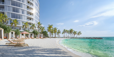 Beachfront view of Viceroy Residences Clearwater Beach