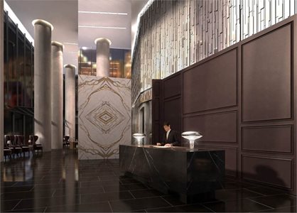 Apartment lobby design