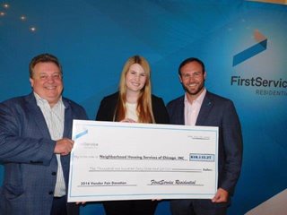 NHS of Chicago Receives Donation from FirstService Residential